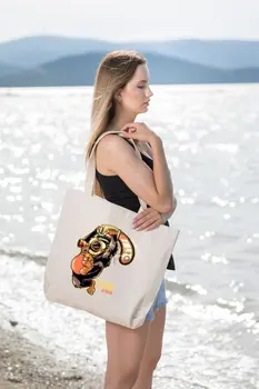 

Angemiel Bag Large Kong Attack Shopping Beach Tote Bag