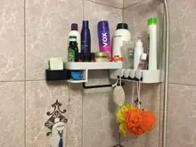 Organizer Shower-Shelf-Holder Storage-Rack Wall-Mounted Bathroom-Shampoo Corner 4 Kitchen