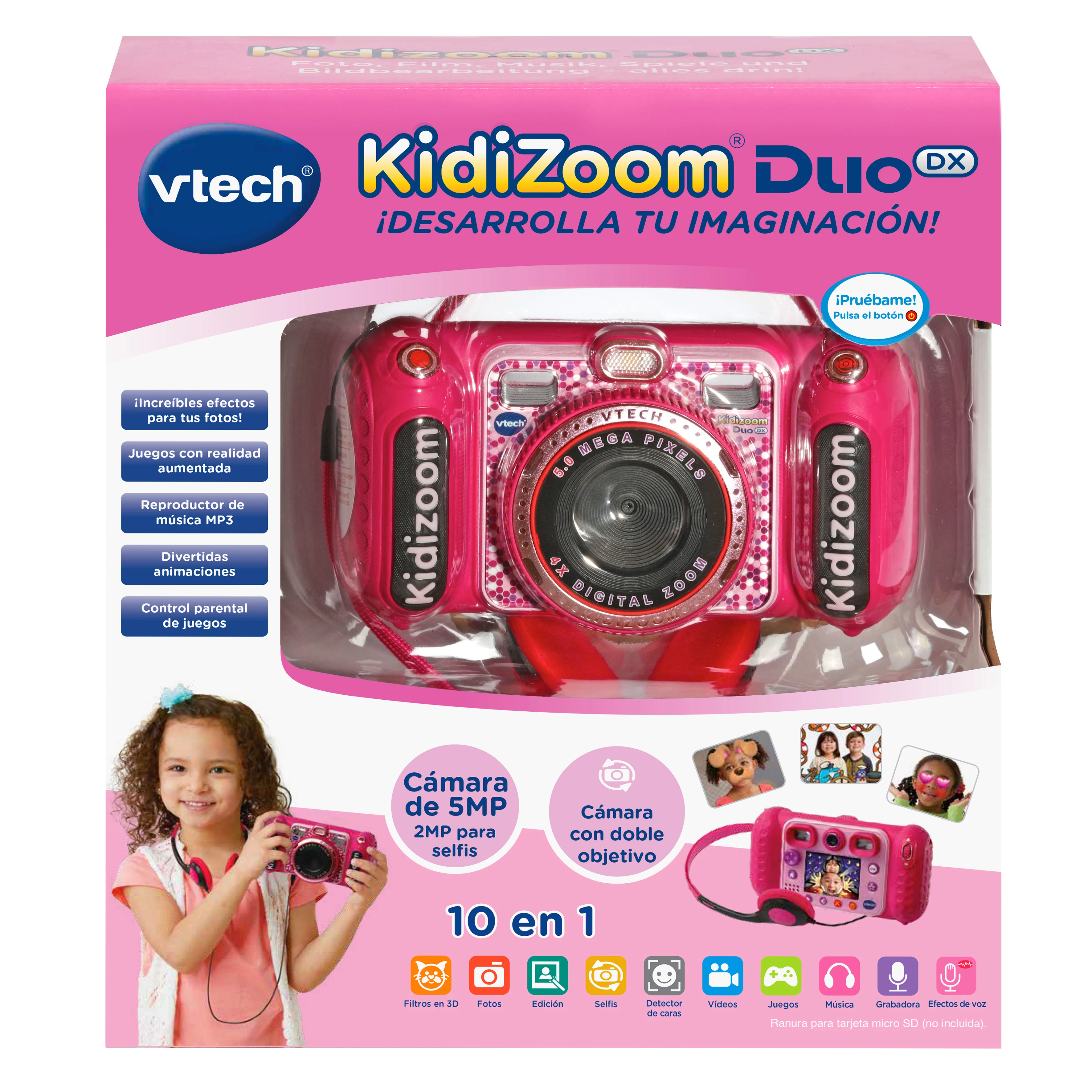 Vtech Kidizoom Duo Dx Pink Digital Camera For Children Photo Video Filters Music Player Games Usb Parental Control Toy Cameras Aliexpress