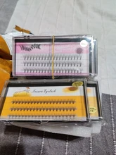 60 racimo/caja de pestañas individuales 0,07/0,1 grueso conjunto de pestañas extensión 3D pestañas falsas naturales al por mayor