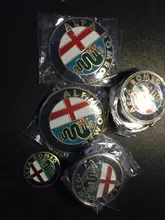 Uds 50mm 56mm 60mm nuevo Color de tapas de cubo de rueda accesorios de estilo de coche para Alfa Romeo borde tapas de cubierta logotipo insignia emblema