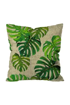 

Exotic Cameltoe Plant Pattern Digital Printing with Linen Cushion Cover Decorative Sofa Pillow Case Car Home Decor Throw Cotton