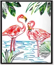 

UNIQUILLING 3D Quilling Paper Paintings Creative Wall Art Decor DIY Quilling Paper Crafts Gifts DIY Quilling Paper Tool Kits