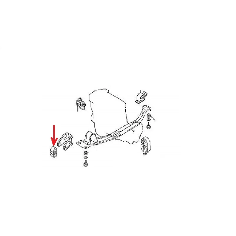 1 шт. крепление переднего двигателя для Nissan Primera 1996-2001 1,6 руководство 11271-70J01 1127170J01