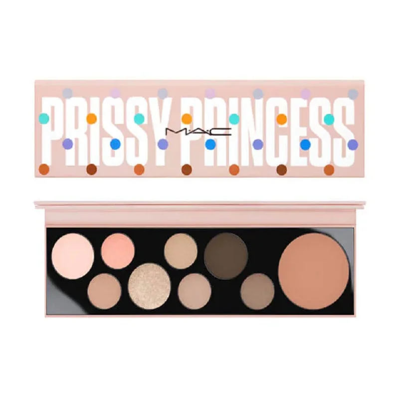 MAC Cosmetics PERSONALITY PALETTES / PRISSY PRINCESS Eye shadow palette NINE Color Pastel Colors Eye Makeup Eye shadow MAC Cosmetics PERSONALITY PALETTES / PRISSY PRINCESS Eye shadow palette NINE Color Pastel Colors Eye Makeup Eye shadow