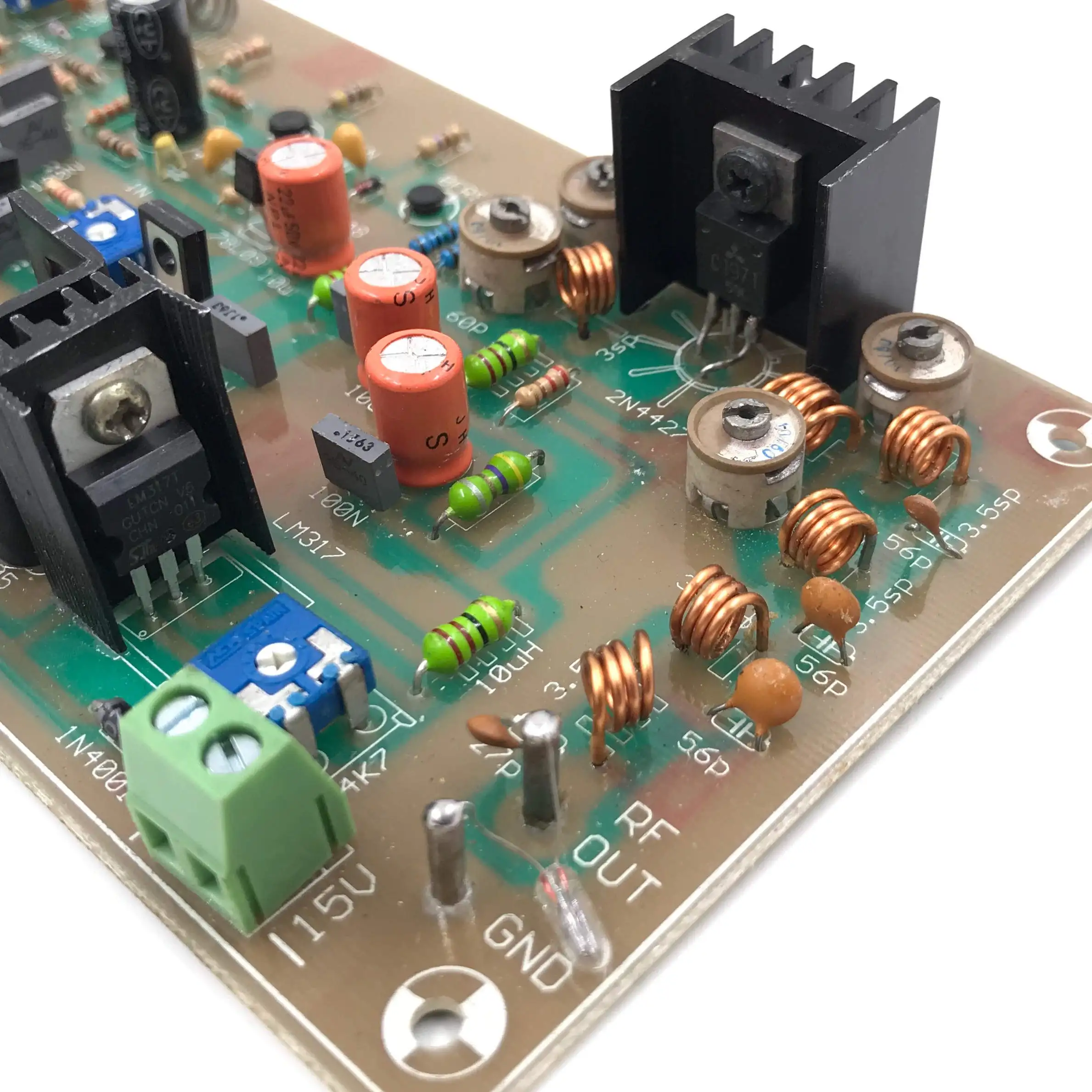 Pll Fm Transmitter Circuit Board 7w 87.5108 Mhz Adjustable Frequency 7
