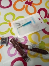 UTHAI Z08- Correa de cuero genuino para reloj, accesorios para reloj de 10-24mm, de colores marrones, de alta calidad