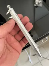 Vernier-Herramienta de calibre, bolígrafo negro/azul, calibrador Vernier plateado, bolígrafo multifunción, regalos escolares creativos, 0-100MM