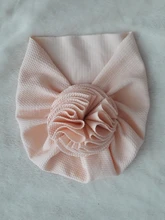 Headband Flower Hair-Accessories Bow Baby Newborn Knot Cotton Soft Hat