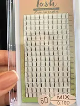 MASSCAKU-extensiones de pestañas prefabricadas, 16 líneas, volumen ruso, 2d/3d/4d/5d/6d, Tallo largo