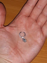 ROXI-Pendientes de aro con piedra azul para mujer y niña, aretes inusuales para boda, Pendientes de cartílago de plata 925, joyería