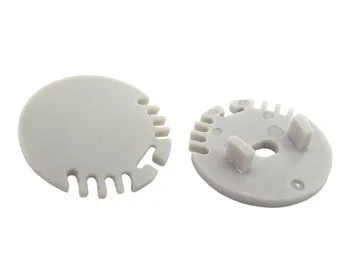 

Couple caps ear tips for closures profile aluminum bar end round Multi functions BA6001