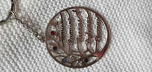 Auxauxme personalizada Birthstone árbol de llaveros de la vida de acero inoxidable miembro de la familia llavero de árbol regalos de cumpleaños para mamá y papá