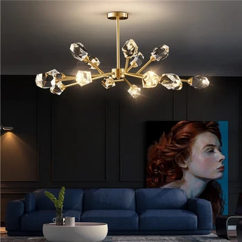 Crystal Pendant Lights Modern Bedroom Light Sitting Room Pop Led Light 2