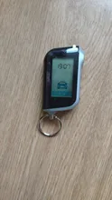Llavero para mando a distancia LCD Vertical A93, sistema de alarma antirrobo para coche, bidireccional, rusa, A93