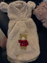 Puppy Clothing Dogs-Coat Dog-Costume French-Bulldog Pug Soft Winter Flannel for Bear-Ear