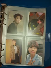 10 Uds PVC A5A6A7 de almacenamiento transparente tarjeta titular carpeta anillos Notebook 6 agujero bolsas documento postal Banco accesorios de planificador