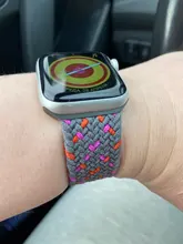 Correa de nailon trenzado para Apple Watch 6 Se 5, banda de 44mm, 40mm, 38mm y 42mm, correa elástica para reloj inteligente iWatch Series 54321