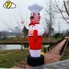Inflatable Tube Guy Fast Food Restaurant Decoration Chef Balloon Outdoor  Advertising  Air Dancer Sky Tubeman Waving With Blower 4