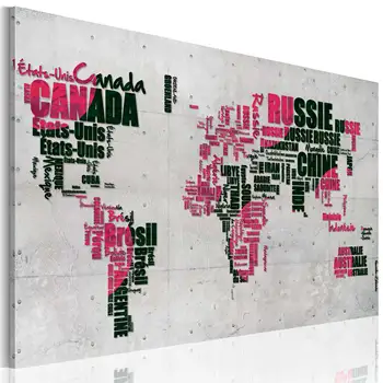

Table-World Map (French language)-60x40