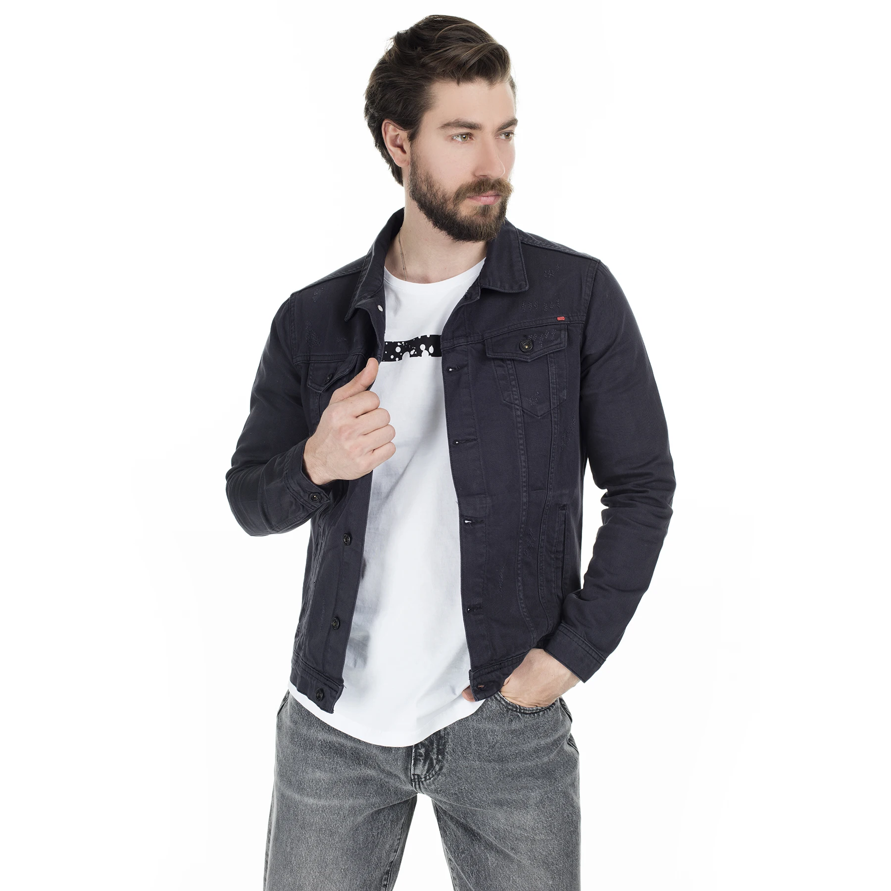 

Buratti Double-Pocket Denim Jacket MEN JEANS JACKET 2028 F916DAVID
