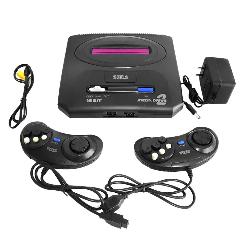 16 бит SEGA MD 2 видео игровая консоль для оригинальной игры + 5 встроенных
