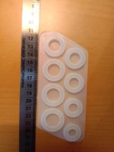 8 Uds molde de silicona de anillo de tamaños surtidos para joyería de resina molde de fundición de resina tamaño de EE. UU. 5-12