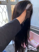 Puromi 13x1 4x1 medio de malla con división pelucas brasileñas no Remy pelucas de cabello humano T parte de encaje peluca 10-28 pulgadas Pre arrancado