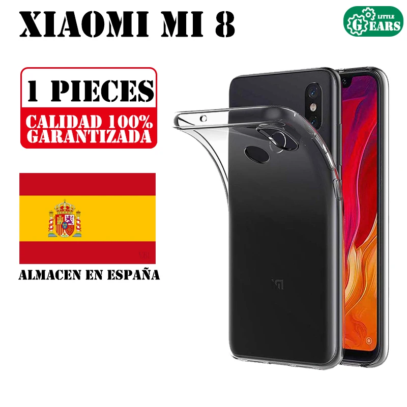 Xiaomi Mi 8 ультра тонкий прозрачный силиконовый чехол ТПУ гелевый Чехол