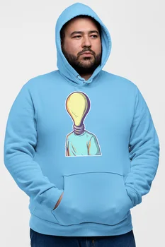 

Angemiel Wear Bulb-Head Blue Men 'S Hooded Sweatshirt
