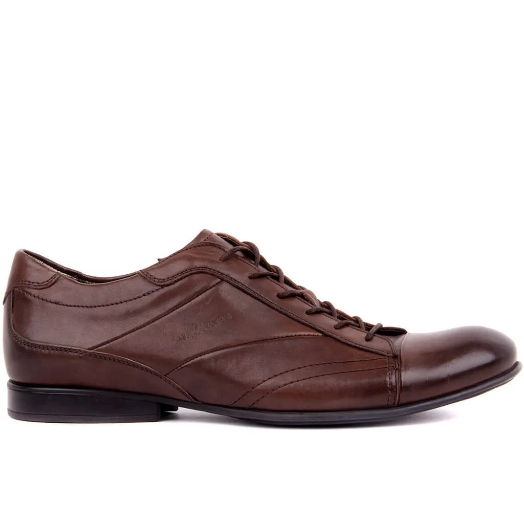 

Sail Lakers-Brown Leather Men 'S Casual Shoes