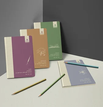 

Concept Notebook - Me Too Series - Note - Organizer - 96 Pages - Middle Size - Ivory Cream 70 gr - Set of Four