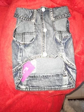 Ropa vaquera de XS-2XL para perro, abrigo para perros, ropa de cachorro, pantalones vaqueros para perro, chaqueta, chaleco abrigo para perro, trajes para cachorro, ropa para gato