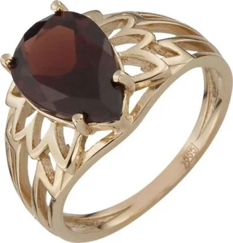 

Aloris ring with 1 garnet in red gold