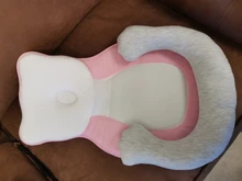 Almohada moldeadora de cabeza de bebé de dibujos animados, cunas portátiles para bebé, cojín de espuma viscoelástica para dormir, accesorios para el cuidado del sueño