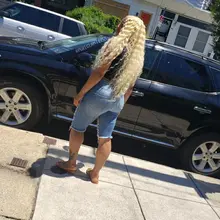 Ombre Rubio 613 peluca con malla Frontal Pre arrancado de la onda profunda Highglight de color HD transparente 13x6 Frontal de encaje pelucas de cabello humano