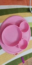 Platos tipo tazón alimentación de bebé, plato de silicona para niños, gel de sílice integrado