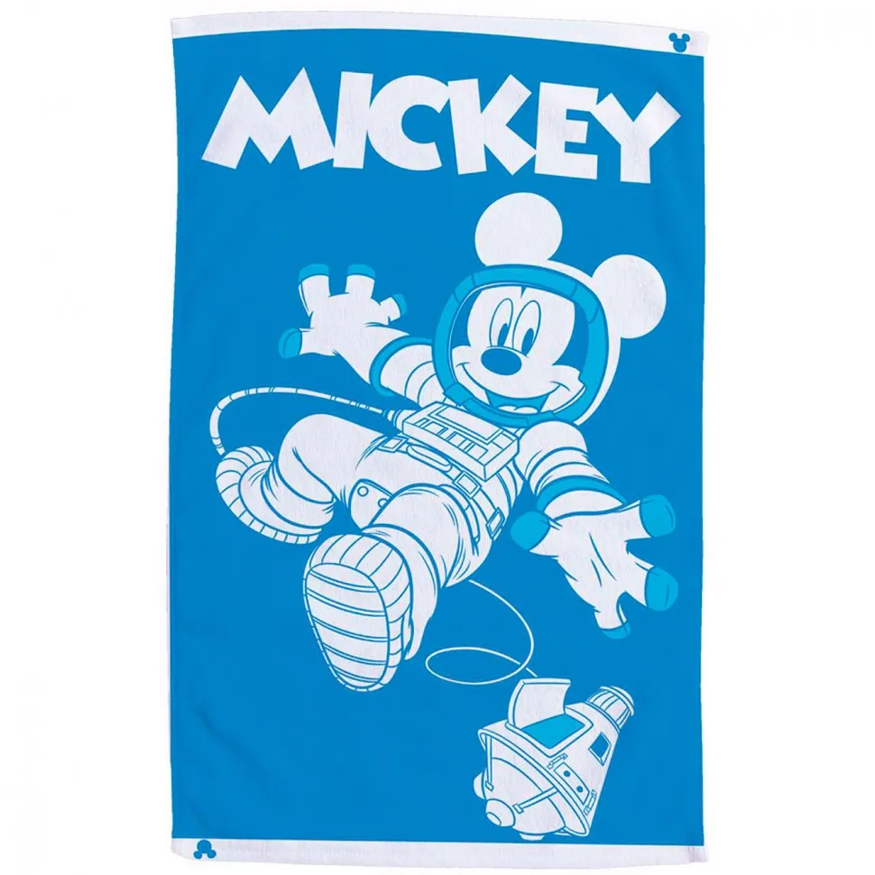 Полотенце махровое 50х80 см &quotMickey Exploring" Disney синее море 100% хлопок |