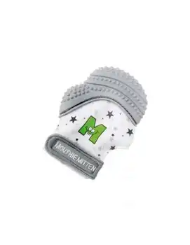

MITTEN TEETHER SARO GRAY