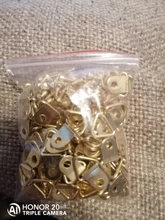 Hooks-Hangers Mirror Frame Oil-Painting Hanging-Picture 100-Screws Triangle D-Ring Golden