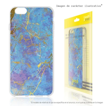 

FunnyTech®Silicone Case for Samsung Galaxy A5 (2016) L Texture light Blue lines Golden