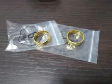 Anillo de boda para hombre, de acero inoxidable, Color dorado/Blanco/negro