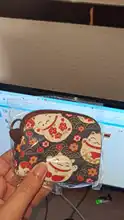 Short Wallet Card-Bags Canvas Purse Mini Bag Retro Small Girls Kids Womens Ladies Kawaii