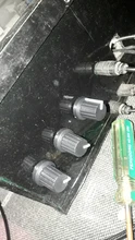 Tapa con botón para potenciómetro, Control de volumen negro, plástico, 6mm, Agujero del eje, 10 Uds.