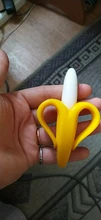 Cepillos dentales de entrenamiento de silicona para bebé, sin BPA, forma de plátano, mordedor seguro, juguetes para morder, anillo de dentición, regalo para mordedor de bebé