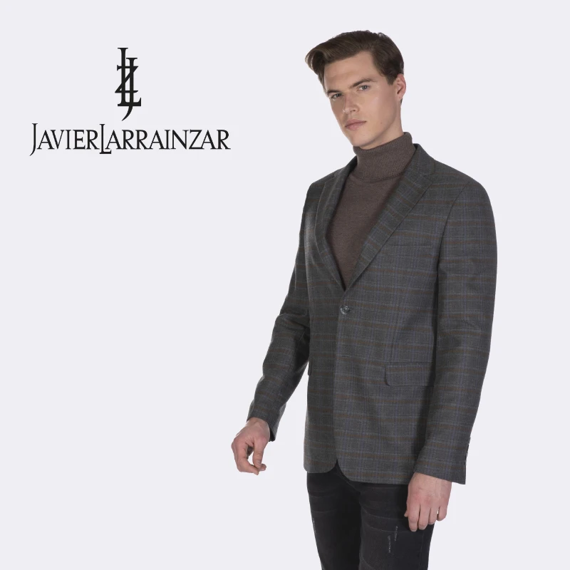 Javier Larrainzar - Blazer - Americana de Hombre Elegante de Color Gris Oscuro - AliExpress Ropa de hombre