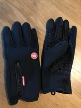 Guantes cortavientos antideslizantes para hombre y mujer, resistentes al viento, térmicos, cálidos, con pantalla táctil, transpirables, táctico, con cremallera, color negro, para invierno