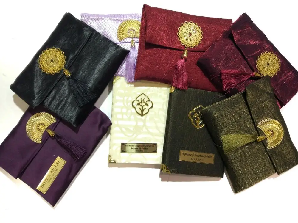

25 Pcs Wholesale Muslim Islamic Personalized Gift Yaseen Little Surahs Book with Case Arabic &Turkish Wedding Mevlid Hajj Quran