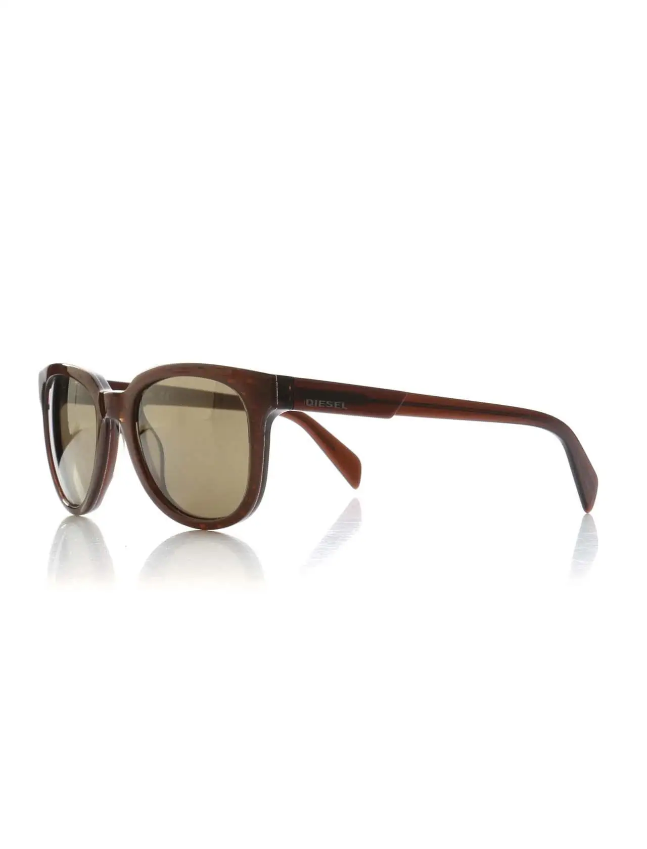 

Unisex sunglasses dl 0137 50g bone Brown organic oval aval 52-21-140 diesel