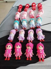 Mini muñecas interactivas de juguete para niños y niñas, muñeco Reborn de juguete, colgante pequeño con llave, 5 uds.